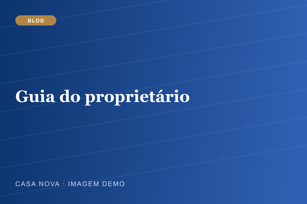 Proprietário em frente a prédio residencial conservado